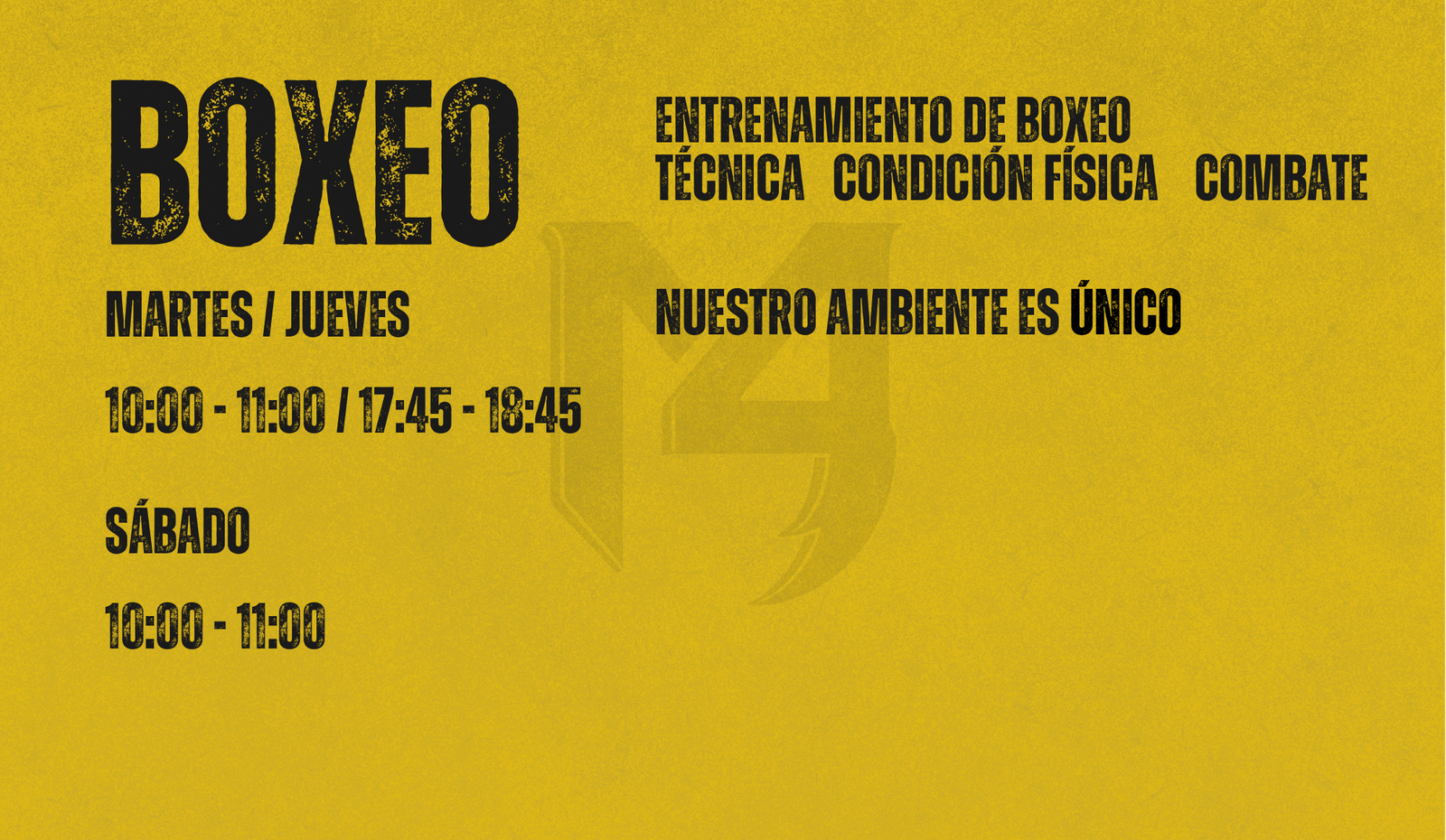 Horario Boxeo M4RTIAL